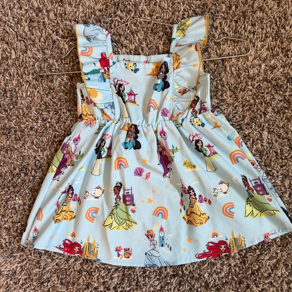 PatPat Disney Blue Princess Dress